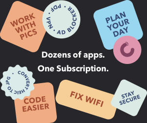 Setapp: Dozens of apps, one subscription. Features include VPN, ad blocker, code easier, and more.